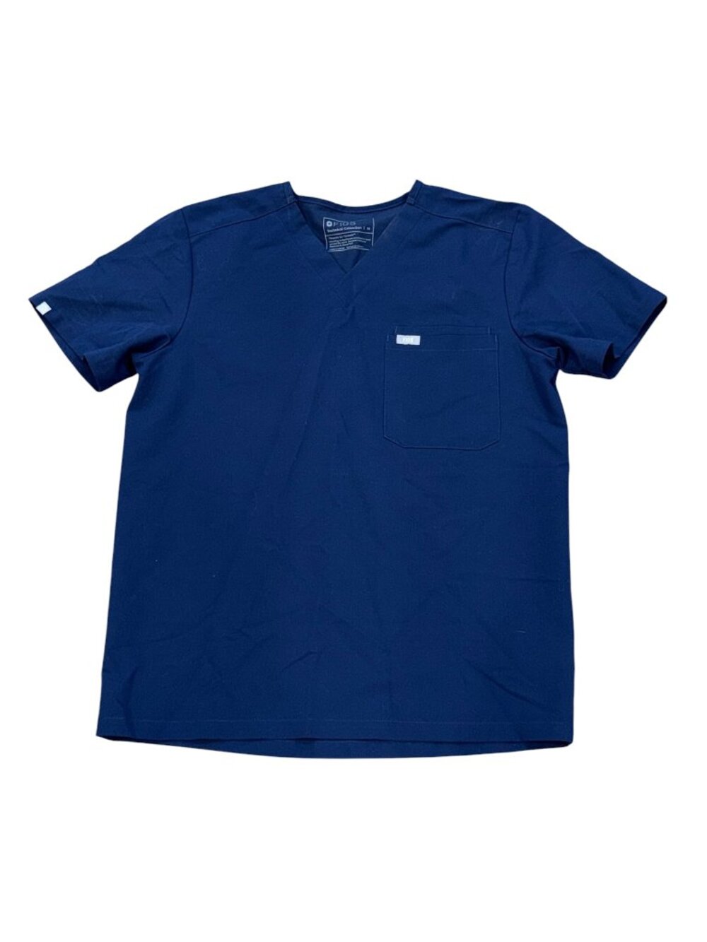 FIGS Leon Scrub Top Shirt Navy Blue Medium Nurse Healthcare Uniform Hospital